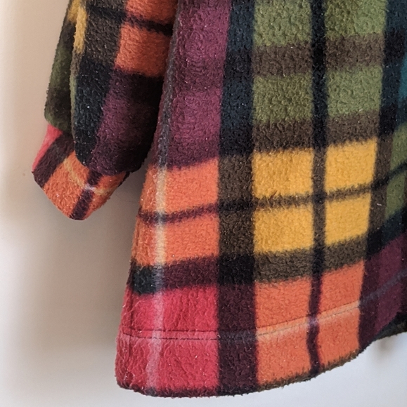 Vintage 90s Limited Multicolor Plaid Longsleeve Half-Zip Fleece Pullover - Picture 16 of 16